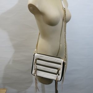 Rebecca Minkoff White Black Crossbody Purse